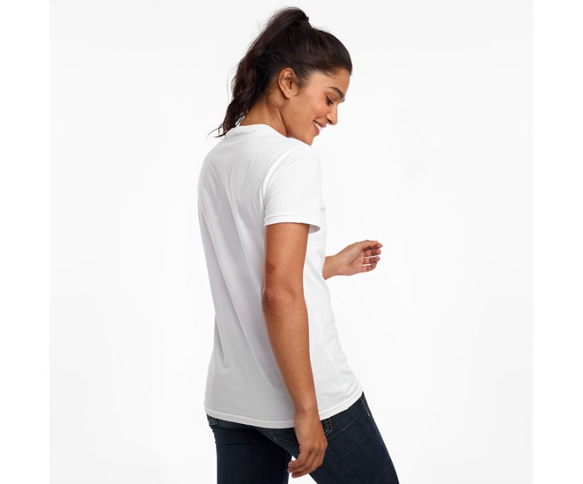 Women's Saucony Rested Short Sleeve Shirts White | Singapore 291TCEV